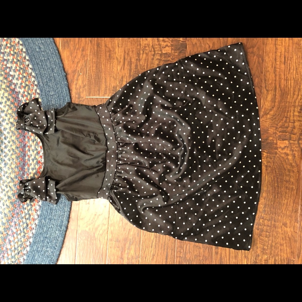 Tulle silk polka dot cocktail dress